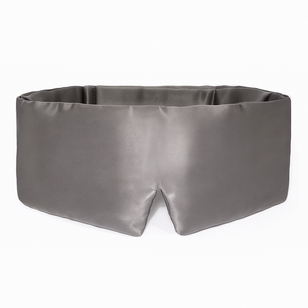 Premium Zijde Slaapmasker - Parelgrijs